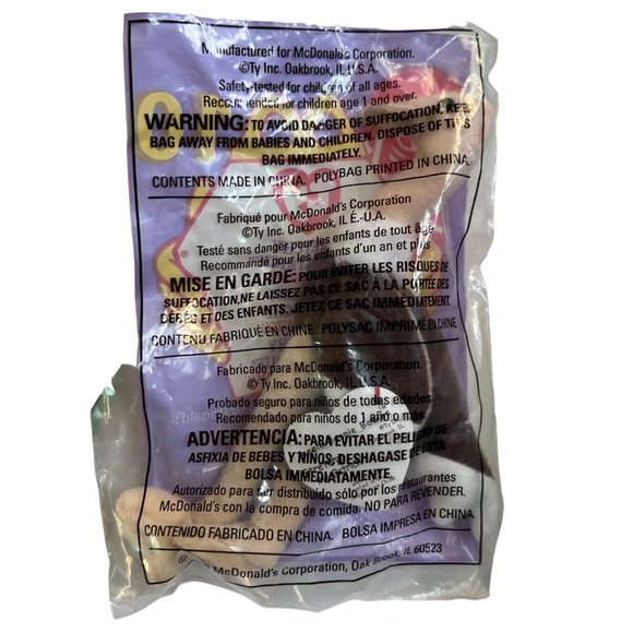 1999 McDonalds Ty Teeny Beanie Baby Full Set 12 Factory Sealed Tags Plush Stuffy - Picture 11 of 13